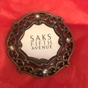 Vintage Saks Fifth Avenue  Vintage Bronze and Deep Red Frame